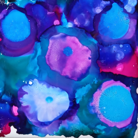 5 painted coasters - Picture 3 of 7